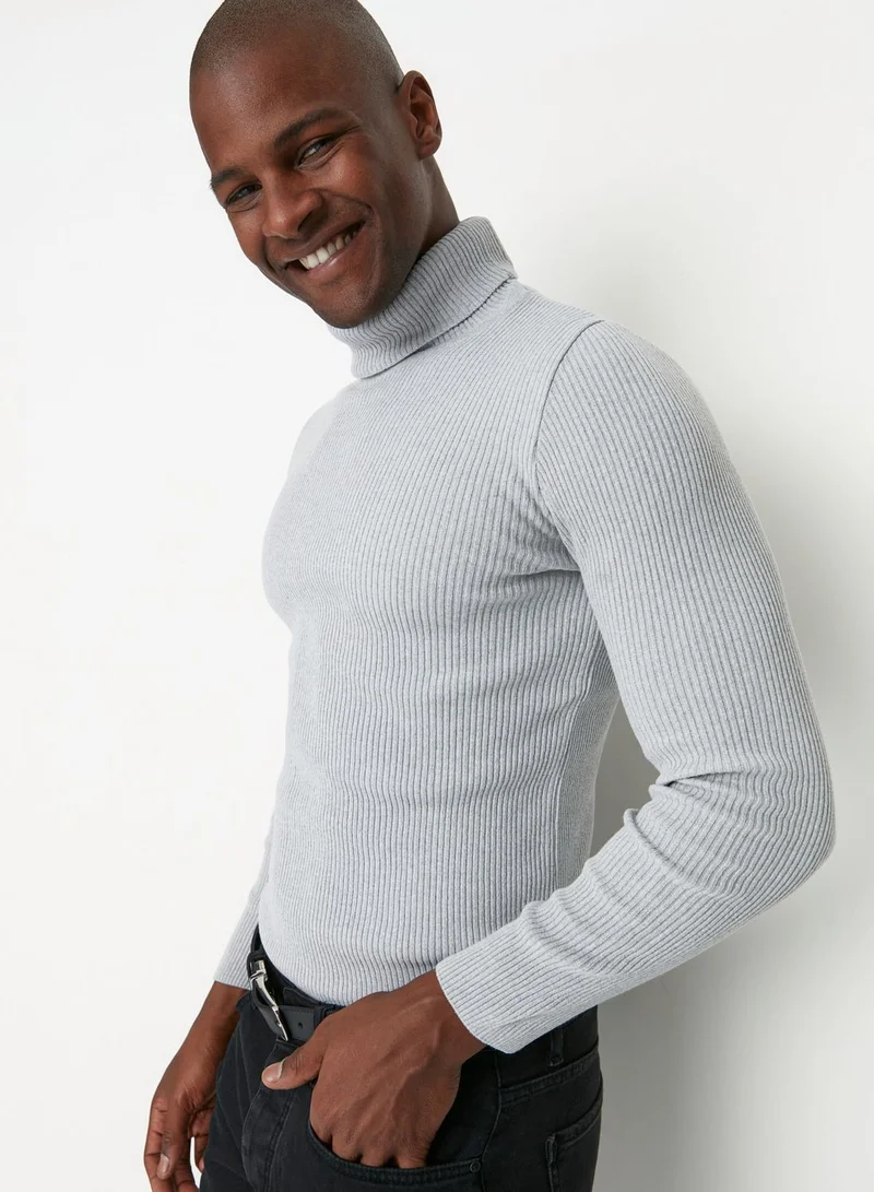 trendyol Turtle Neck Corduroy Sweater