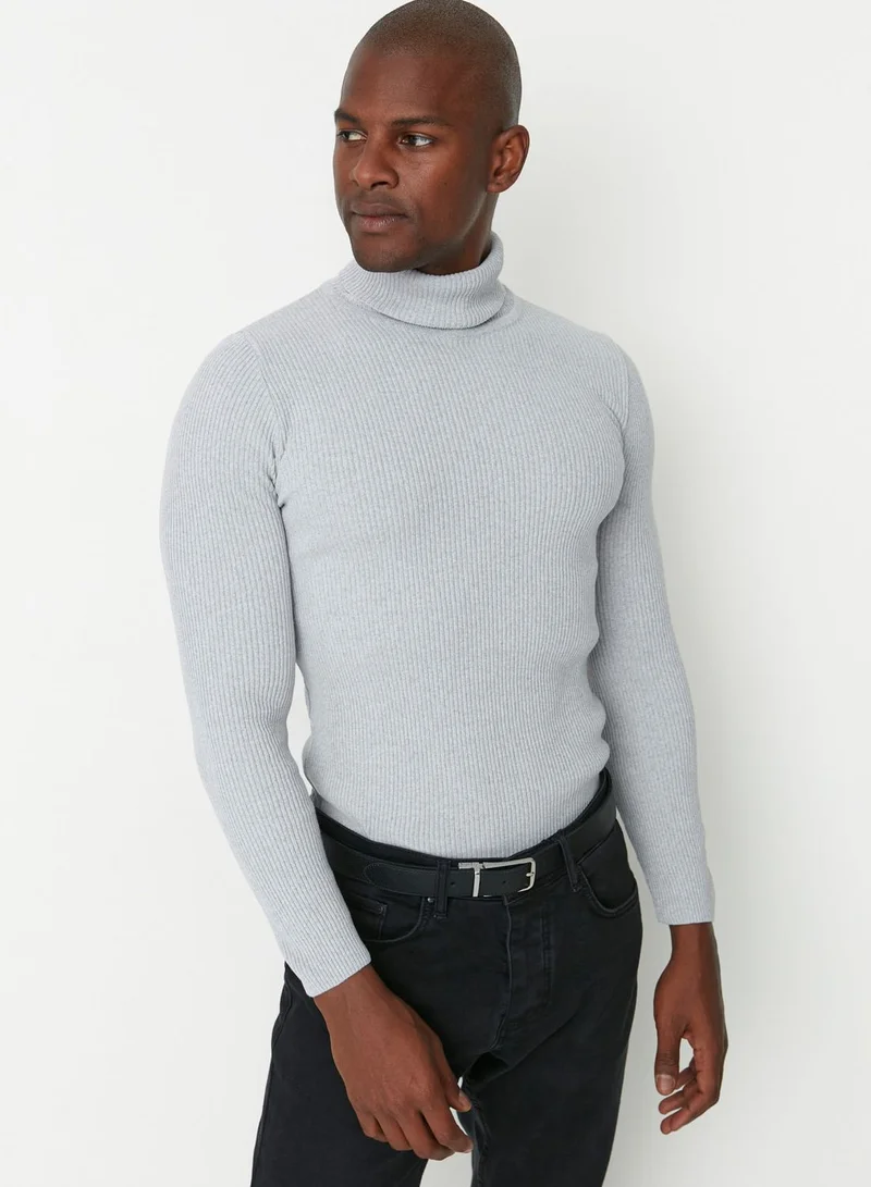 trendyol Turtle Neck Corduroy Sweater