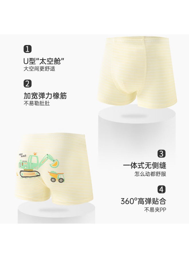 Yuzhaolin Boys' Underwear Children's Ice Silk Summer Thin Section Little Boys Big Boys Modal Boxer Briefs Baby Four-corner Shorts - Image 2