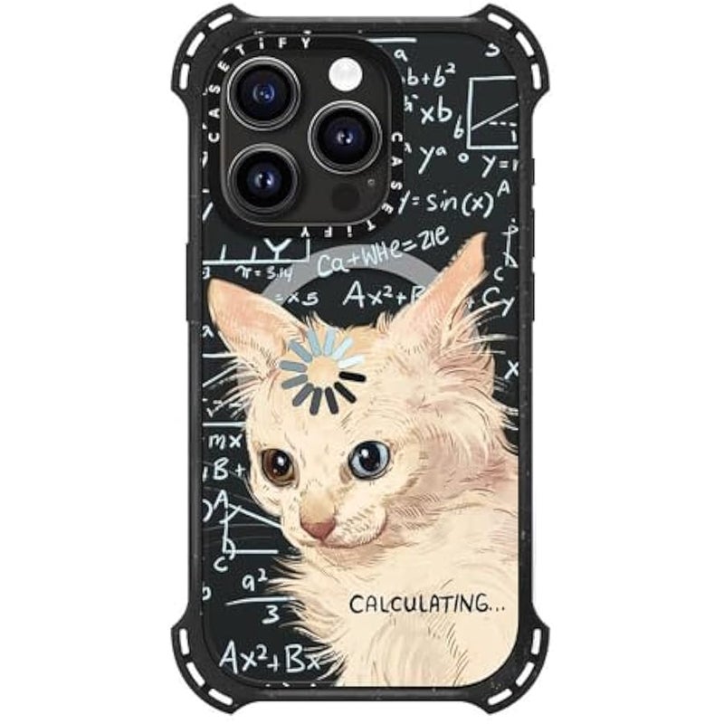 Casetify Bounce iPhone 15 Pro Case 【6X Military Grade Drop Tested / 21.3ft Drop Protection/Compatible with Magsafe】 - Calculating... - Triple Black - Image 4