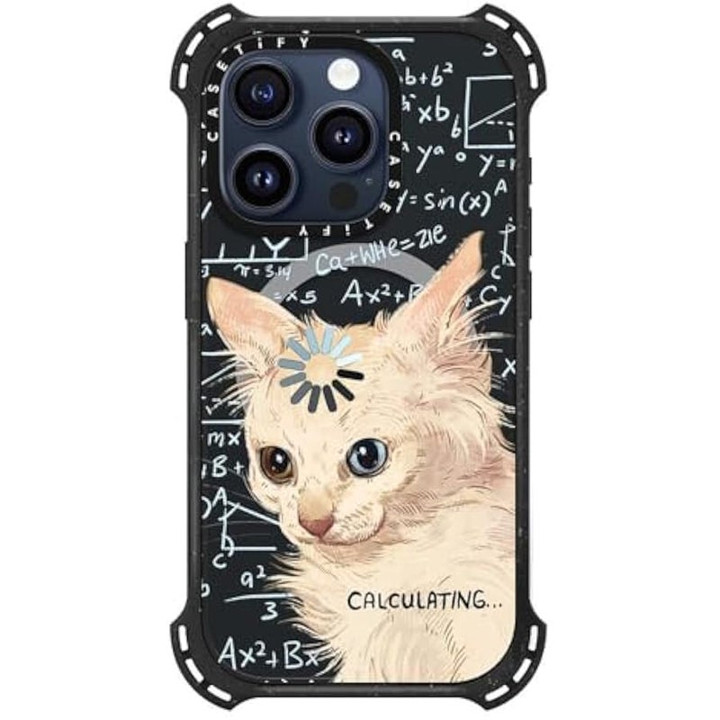 Casetify Bounce iPhone 15 Pro Case 【6X Military Grade Drop Tested / 21.3ft Drop Protection/Compatible with Magsafe】 - Calculating... - Triple Black - Image 2