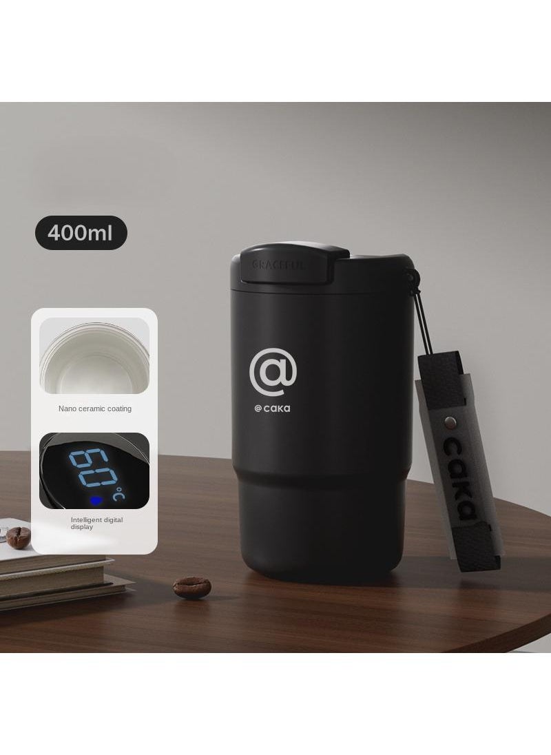Y&D Intelligent Temperature Measuring Coffee Cup Ceramic Liner Insulation Cup High Appearance Portable Cup 400ml  - Image 1