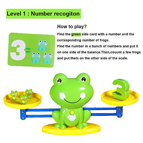 BBPOOL Frog Balance Cool Math Counting Game Educational Early Learning Scale STEM Toys Gifts for Preschool Toddlers Kids Age 3 4 5 6 - Image 5
