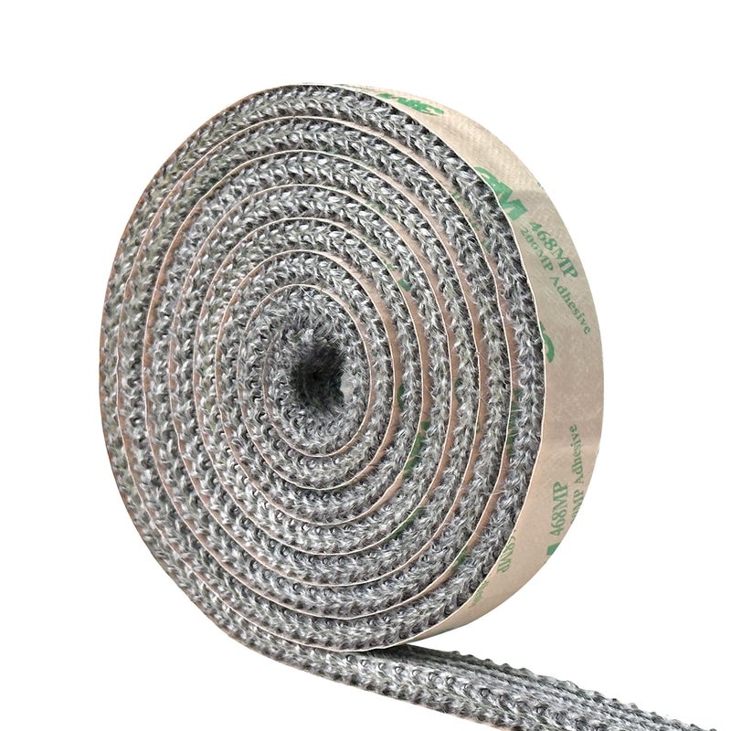 Wood Stove Gaske Self Adhesive Flat Gasket for Stoves and Fireplaces 58 Width 14 Thick 72 Length High Temperature Fiberglass Flat Gasket Tape