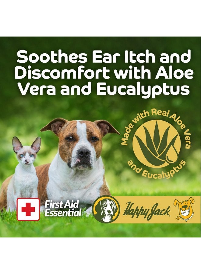 HAPPY JACK Dog Ear Wipes with Aloe, Ear Wipes for Dogs to Soothe Itch and Discomfort from Dog Ear Infection, Aloe Vera-Cucumber Dog Ear Cleaner Wipes are Great for Dog Itchy Ear Relief, 100 Ct - Image 2