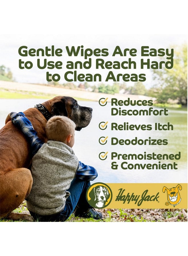 HAPPY JACK Dog Ear Wipes with Aloe, Ear Wipes for Dogs to Soothe Itch and Discomfort from Dog Ear Infection, Aloe Vera-Cucumber Dog Ear Cleaner Wipes are Great for Dog Itchy Ear Relief, 100 Ct - Image 4