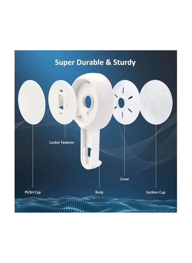 General - Suction Cup Toothbrush Holder, No Drilling Removable Waterproof Suction Holder for Bathroom and Kitchen Accessories, Razor Holder for Shower, Electric Toothbrush Toothpaste Holder - Image 1