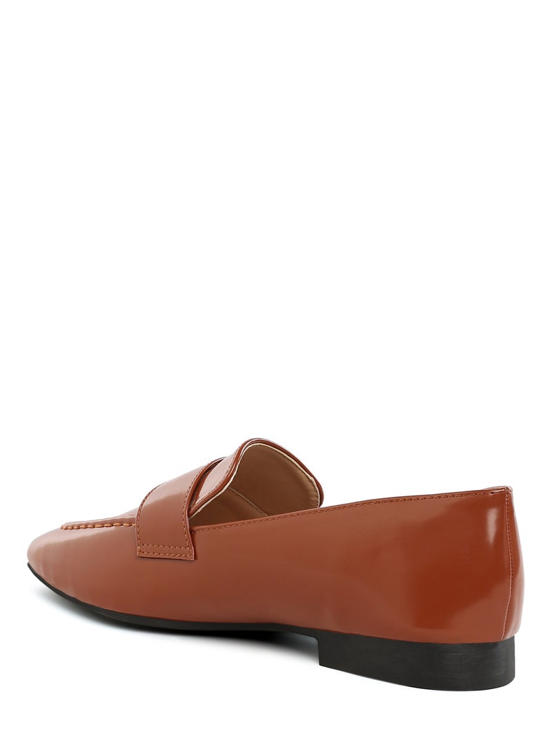 London Rag Flat Heel Loafers in Brown - Image 3
