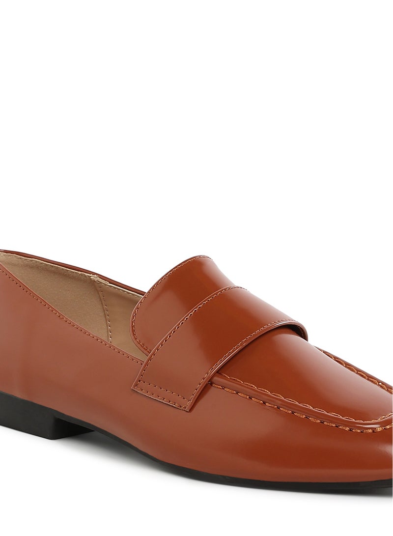 London Rag Flat Heel Loafers in Brown - Image 5