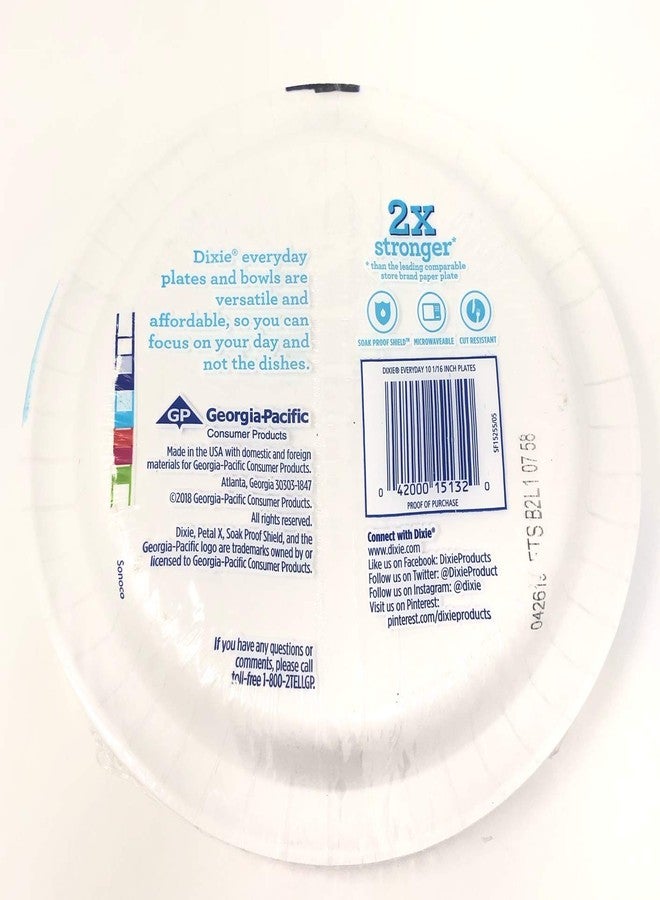 Dixie Everyday Paper Plates, 10 1/6", 26 Count, Dinner Size Disposable Plates (Pack of 2)2 - Image 3