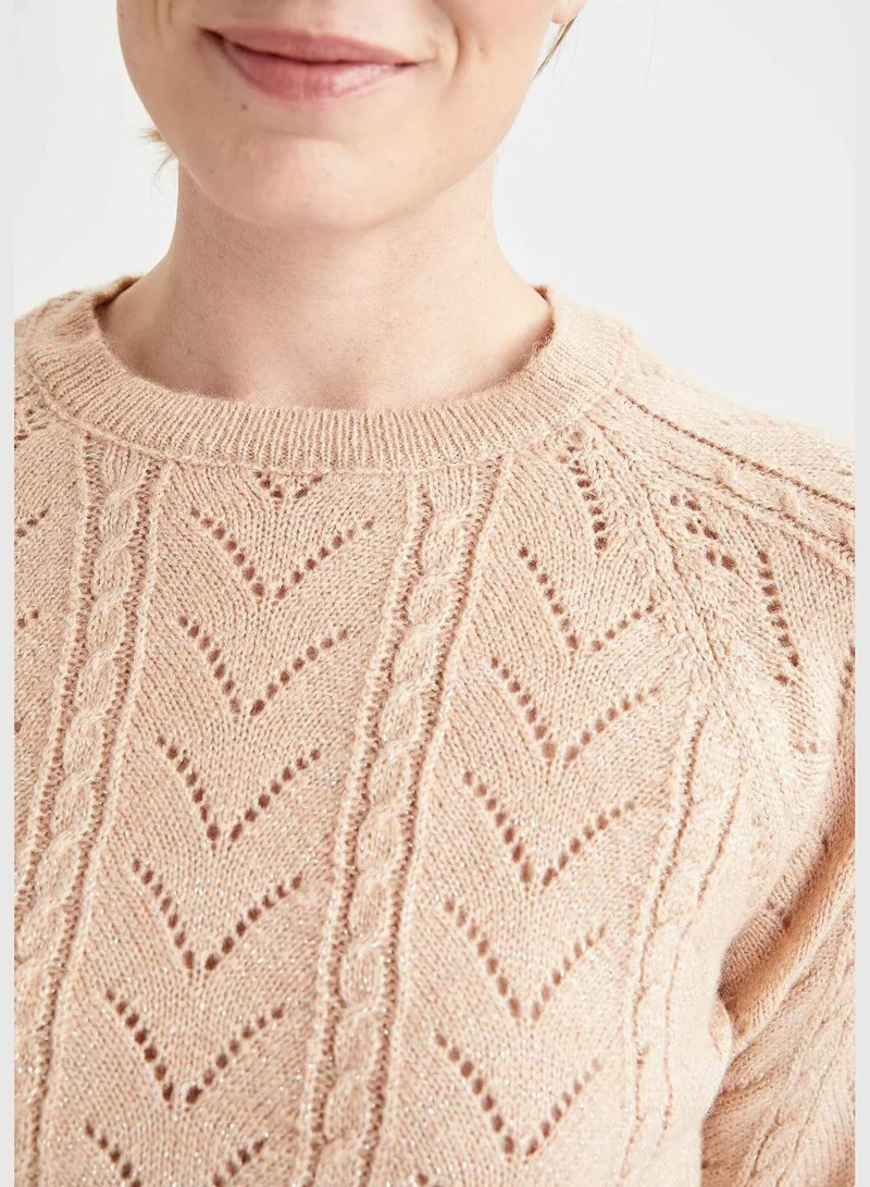 DeFacto Relax Fit Long Sleeve Woven Jumper