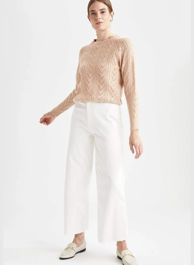 ديفاكتو Relax Fit Long Sleeve Woven Jumper
