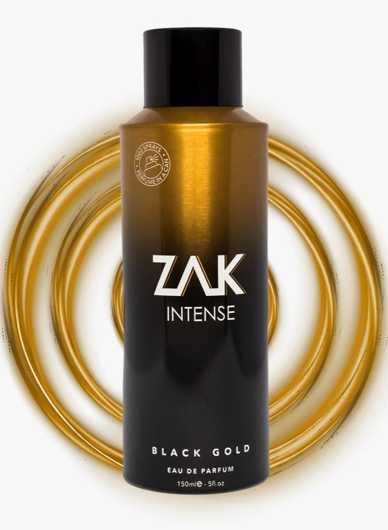 Zak Intense Black Gold Eau De Parfum For Men -150 Ml - Image 2