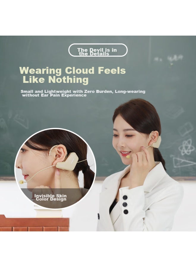Asing S16 Skin Tone Wireless Microphone, Teacher's Classroom Lavalier, Amplifier-specific Headset, Conference Performance Headphones With Amplifier And Speaker - Image 3