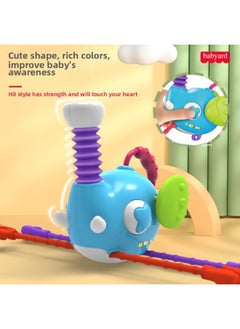 Generic Children's Cartoon Animal Elephant Snail Lala Le Baby Rattle Set Parent-Child Interactive Toy-Specifications:[English Color Box] Snail Lala Le  - Image 5