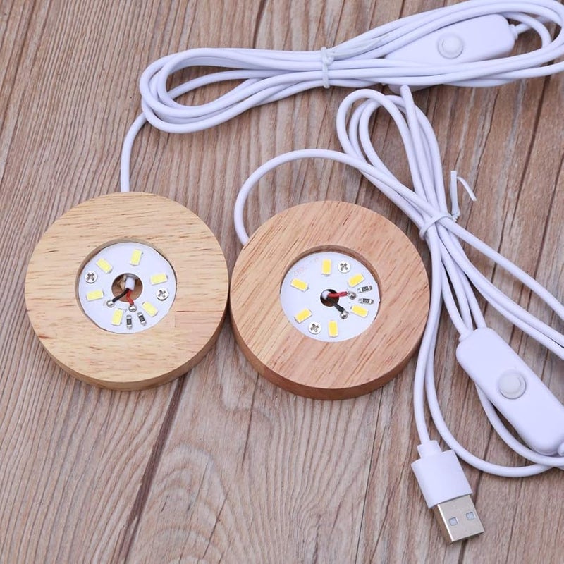 قاعدة عرض مضاءة بألوان دافئة من مصابيح LED لفن الراتنج والكريستال الزجاجي ثلاثي الأبعاد - Image 4