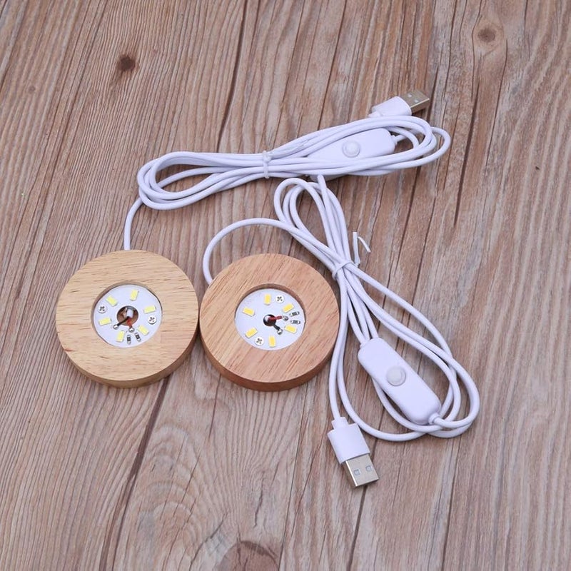 قاعدة عرض مضاءة بألوان دافئة من مصابيح LED لفن الراتنج والكريستال الزجاجي ثلاثي الأبعاد - Image 5