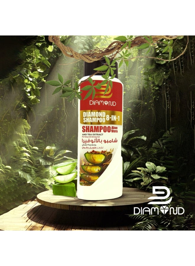 Diamond Shampoo 8-in-1 Aloe Vera & Tea Extract 400ml - Image 2