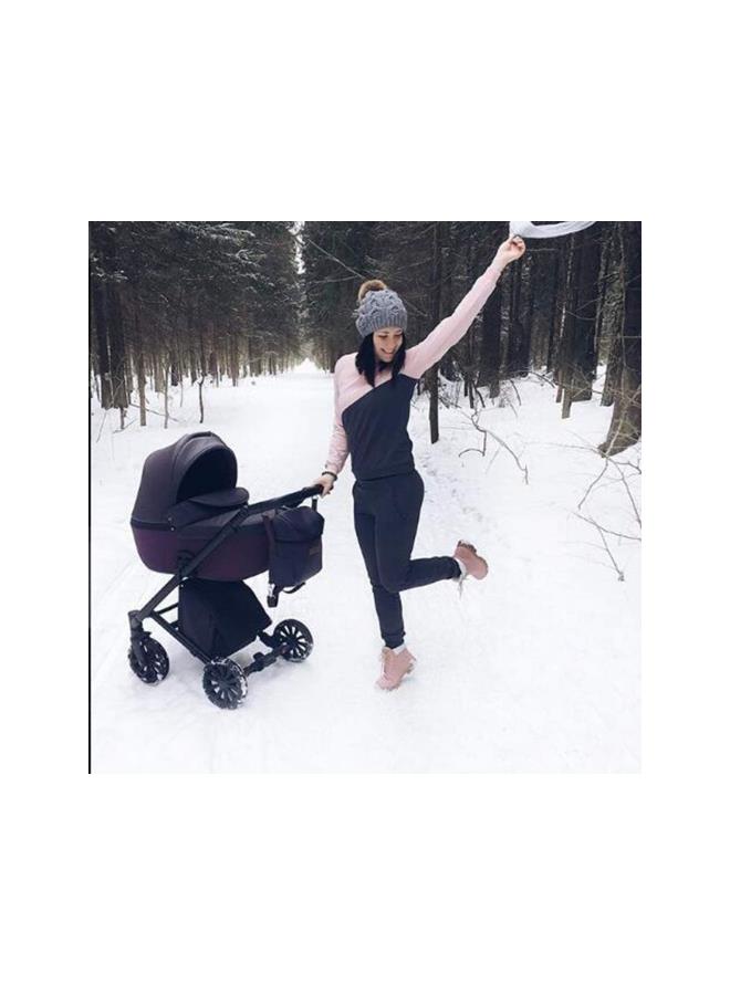 klarako 2PCS Mother&Baby Hat Parent-Child Hat Family Matching Cap Winter Warmer Knit Wool Beanie Ski Cap - Image 4