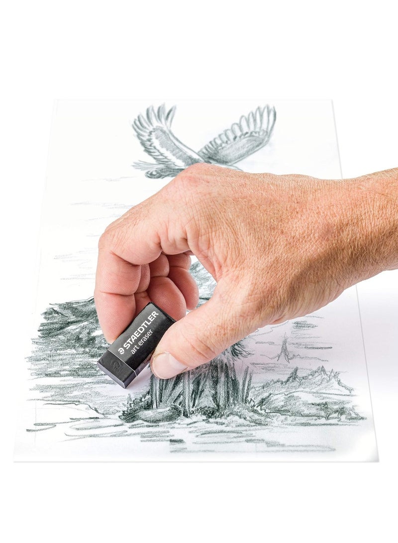 STAEDTLER ممحاة فنية سوداء مكونة من قطعتين - Image 3