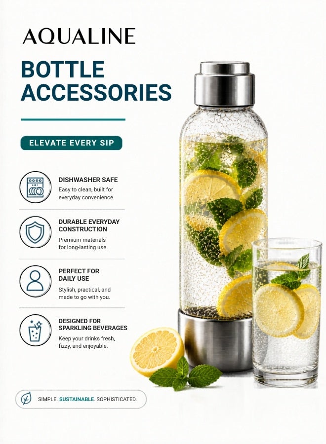 AQUALINE AQUA PRO SS Luxury Sparkling Drink Maker | Soda Maker | Sparkle Any Drink | Diamond Kit | Fizz Infuser Technology | 4× CO₂ Cylinders | Stainless Steel - Image 4