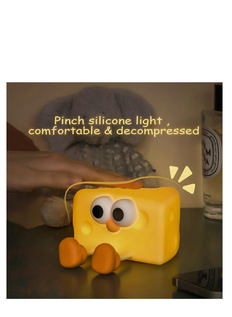 SYOSI Cheese Kids Night Lights, Rechargeable Timer & Kawaii Lamp for Kids Room, Cute Baby Nightlight | Fun Stuff/Gifts for Teens, Children, Girls & Boys - Image 5