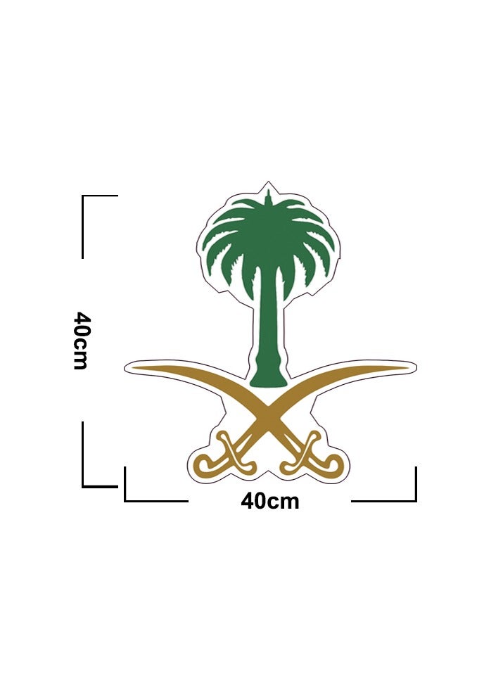 دروبلايت ملصقات المملكة العربية السعودية مقاس 40×40 سم للمناسبات والكمبيوتر المحمول والسيارات واليوم الوطني والسفر والحفلات - Image 2