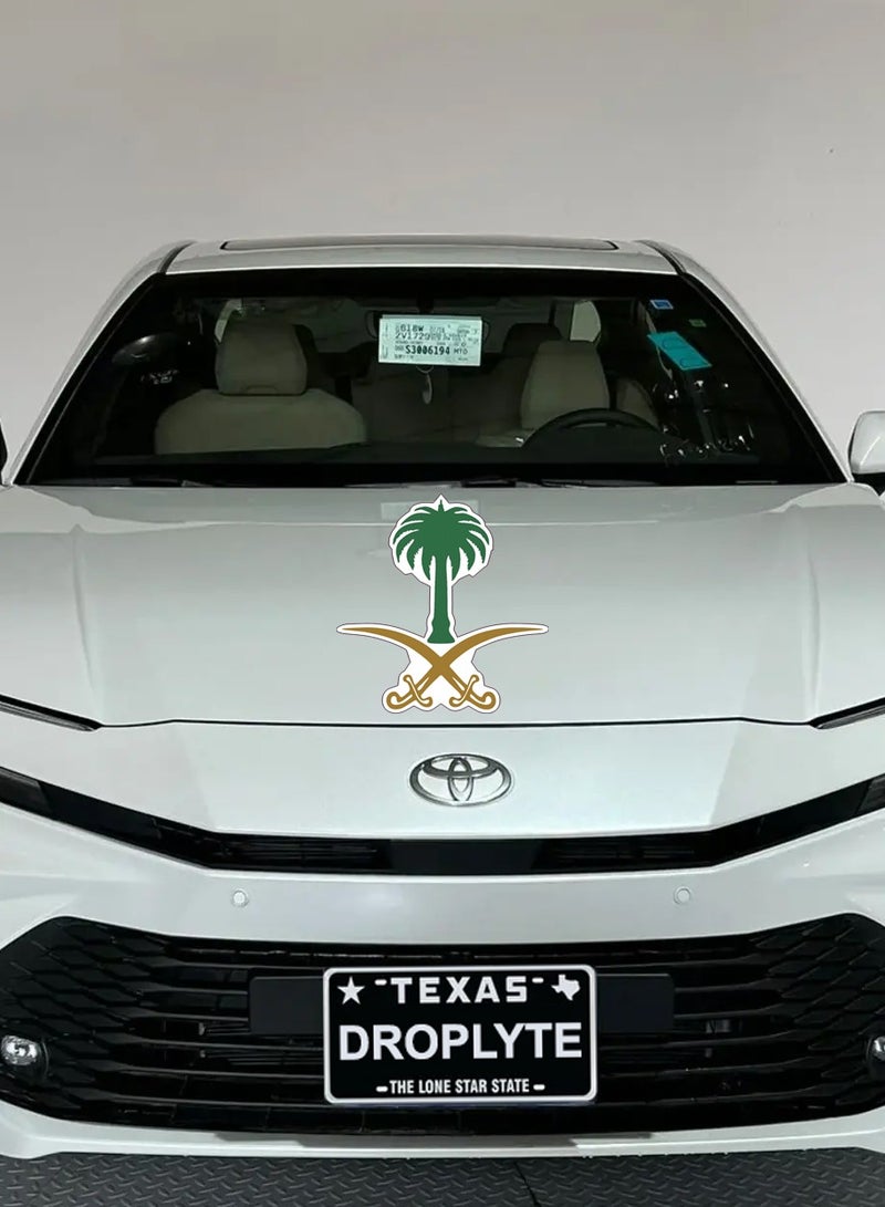 دروبلايت ملصقات المملكة العربية السعودية مقاس 40×40 سم للمناسبات والكمبيوتر المحمول والسيارات واليوم الوطني والسفر والحفلات - Image 1