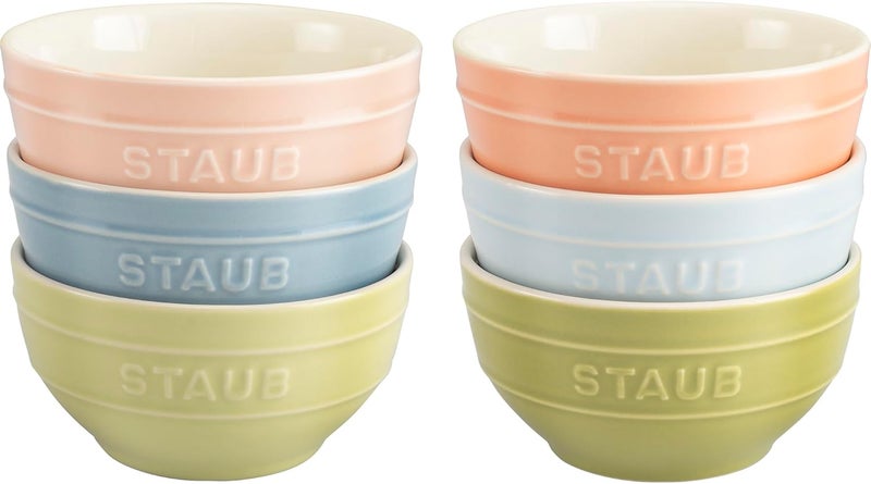Staub Ceramic 6pc 475inch Small Universal Bowl Macaron Pastel Colors - Image 1