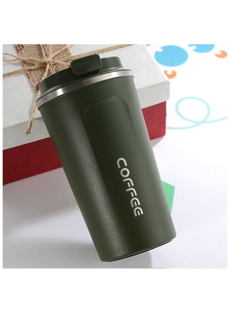 Coffee Vacuum Insulated Travel Mug Smilatte Leakproof Double Wall Stainless Steel Reusable Coffee Cup with Lid for Hot and Cold Drinks  - Image 3