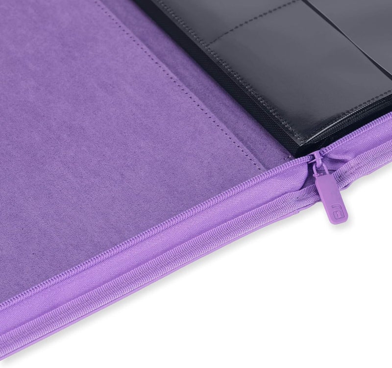 Vault X 12 Pocket Trading Card Zip Binder, 480 cards, Premium Exo-Tec Album Material, 20 Side-Loading Pages, Folder for Collectible Card Games, Sports, TCG (Purple) - Image 5