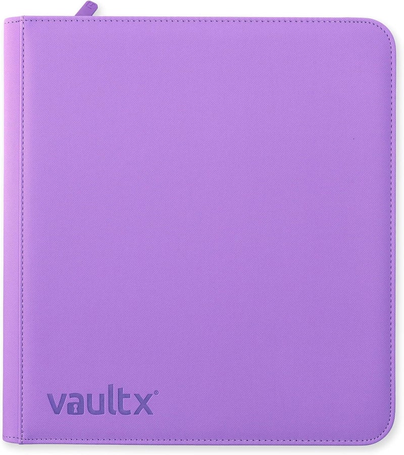 Vault X 12 Pocket Trading Card Zip Binder, 480 cards, Premium Exo-Tec Album Material, 20 Side-Loading Pages, Folder for Collectible Card Games, Sports, TCG (Purple) - Image 3