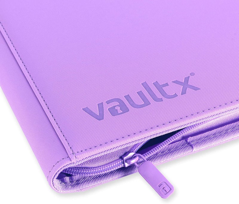 Vault X 12 Pocket Trading Card Zip Binder, 480 cards, Premium Exo-Tec Album Material, 20 Side-Loading Pages, Folder for Collectible Card Games, Sports, TCG (Purple) - Image 4