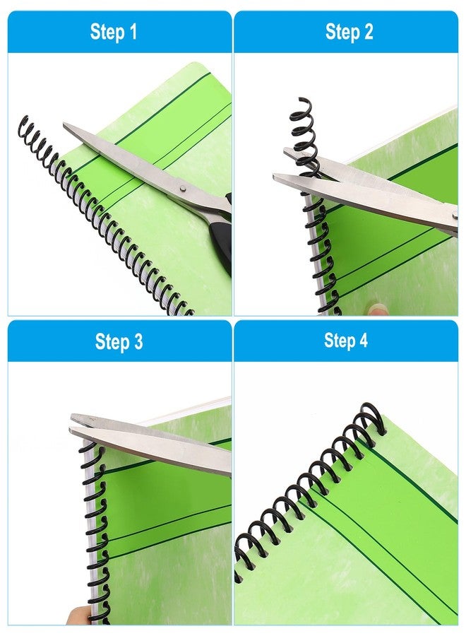 PATIKIL 16mm(5/8") Plastic Spiral Binding Coils, 25 Pcs Binding Spirals 140 Sheet Capacity 4:1 Pitch Binding Spirals for Binding Paper Sheets, Black - Image 5