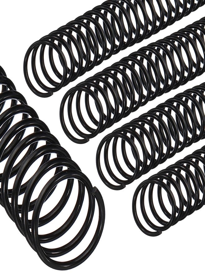 PATIKIL 16mm(5/8") Plastic Spiral Binding Coils, 25 Pcs Binding Spirals 140 Sheet Capacity 4:1 Pitch Binding Spirals for Binding Paper Sheets, Black - Image 1