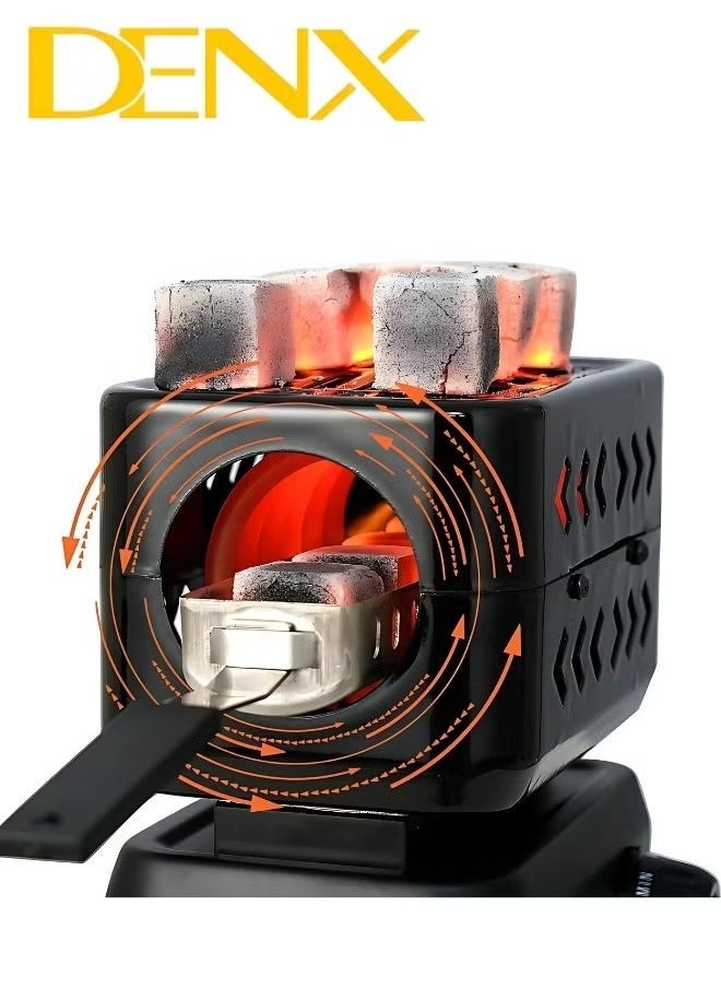 Multifunctional Electric Charcoal Starter with Removable Handle, Suitable for Igniting Charcoal, Preparing Coffee and Tea, and Heating Food