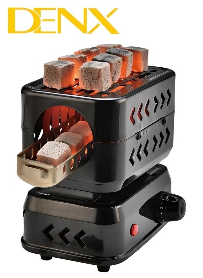 Multifunctional Electric Charcoal Starter with Removable Handle, Suitable for Igniting Charcoal, Preparing Coffee and Tea, and Heating Food