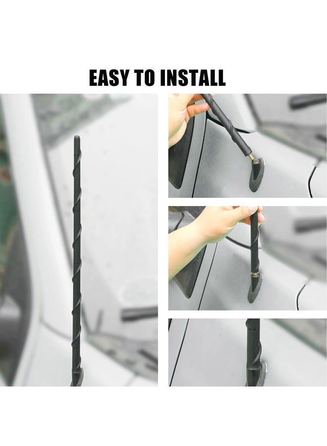 KSaAuto Car Antenna fits for Dodge Ram 1500 2500 3500 2009-2024, 16 inches Flexible Rubber Antenna Replacement, Spiral Antenna Designed for Optimized FMAM Reception - Image 5