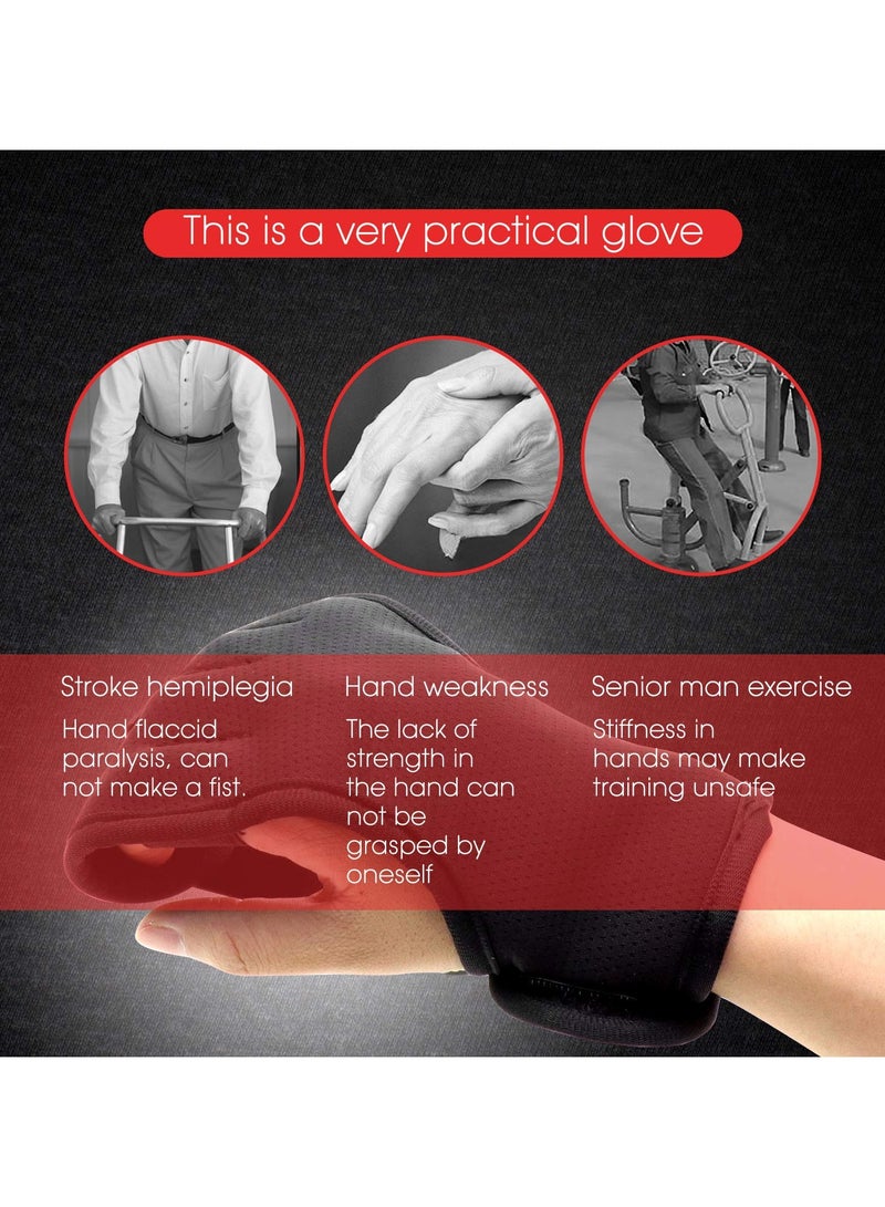 PYC Finger Gloves Splint Brace Ability Rehabilitation with Stroke Hand Use for Elderly Fist Hemiplegia Training Single Grip Exercise - Image 5