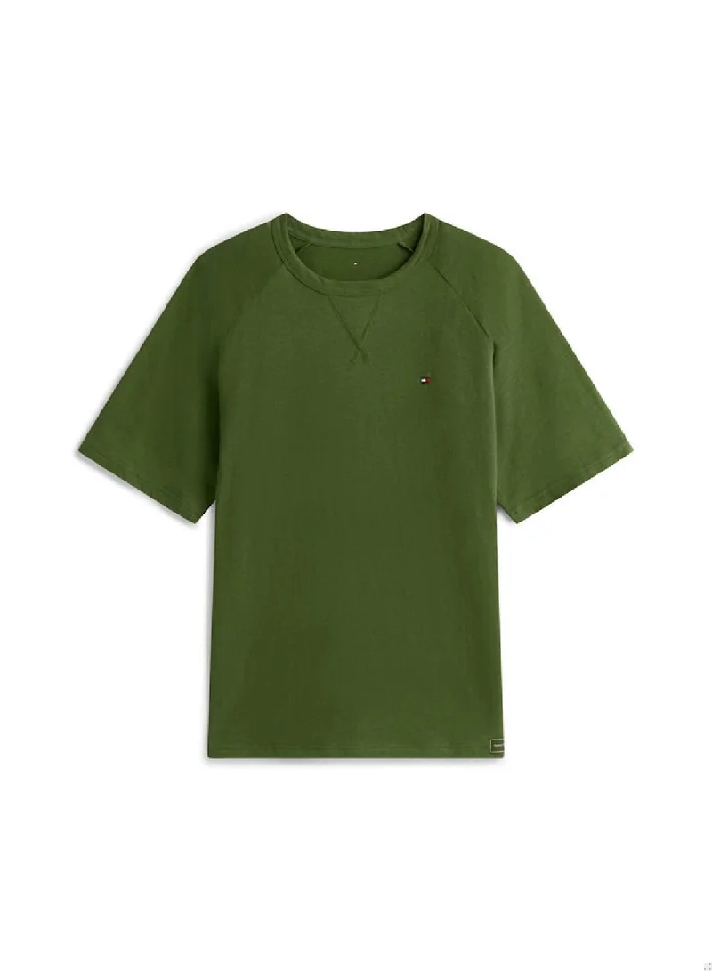 Tommy Hilfiger Mountain Pine Essential Textured Lounge T-Shirt for Men | Best Price UAE
