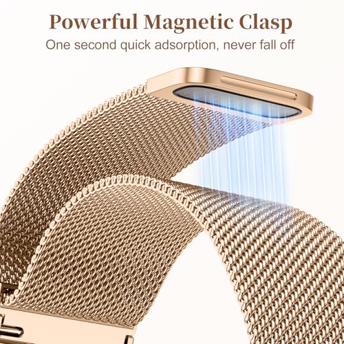Getino Milanese Loop Compatible with Apple Watch Bands for Women 40mm 41mm 38mm 42mm 44mm 45mm 49mm 46mm Series 11 10 9 8 7 6 5 4 3 2, Stainless Steel Metal Magnetic Band for iWatch SE Ultra - Image 5