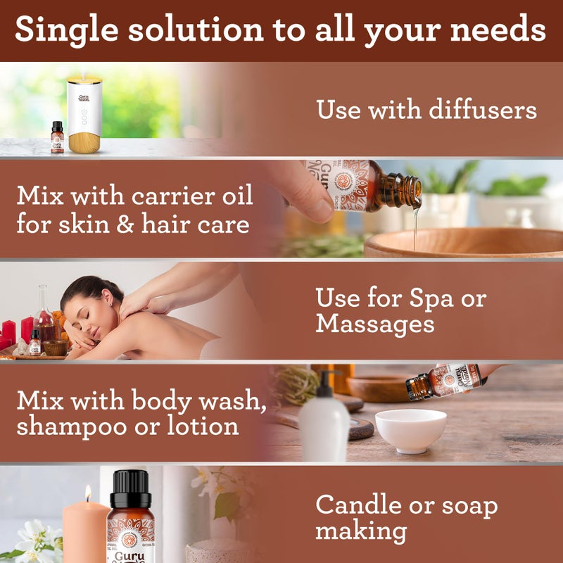 GuruNanda Clove Essential Oil, 100% Pure, Natural and Undiluted Aromatherapy Oil for Massages & DIY Recipes, Massage Support for Muscles & Joints (2X0.5 Fl Oz) - Image 5