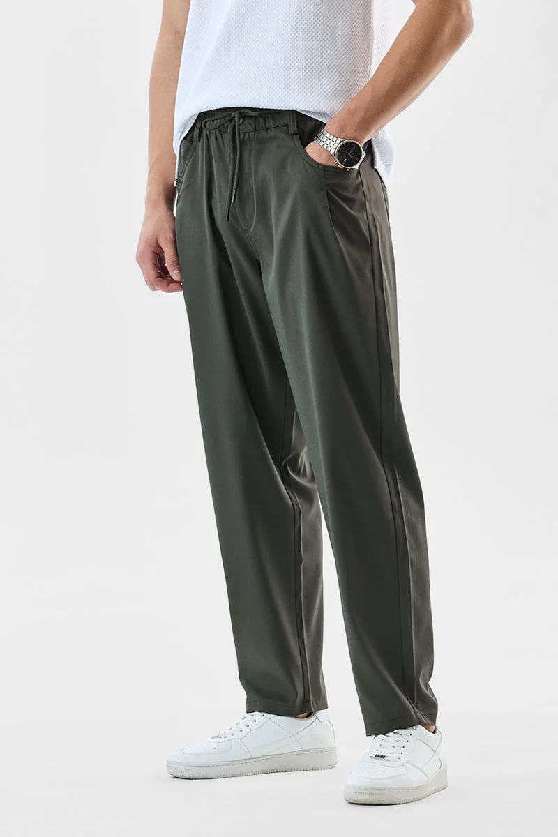 SNITCH بنطلون بقصة مستقيمة مطاطي