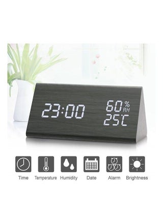 Digital Alarm Clock, Wooden Electronic LED Time Display, Alarm Settings, Humidity Temperature Detect, Wood Made Electric Clocks for Bedroom, Bedside - pzsku/Z7479B96780D5F09C52BDZ/45/_/1693046147/42132add-90e1-4049-97d9-27ee4fcd18a8