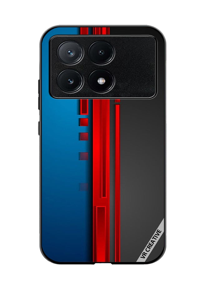 VR CREATIVE Protective Case Cover For Xiaomi Poco X6 Pro Abstract Design Multicolour - Image 1