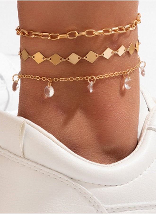 Generic - Fashion Multi layered Chain Anklet - Image 1