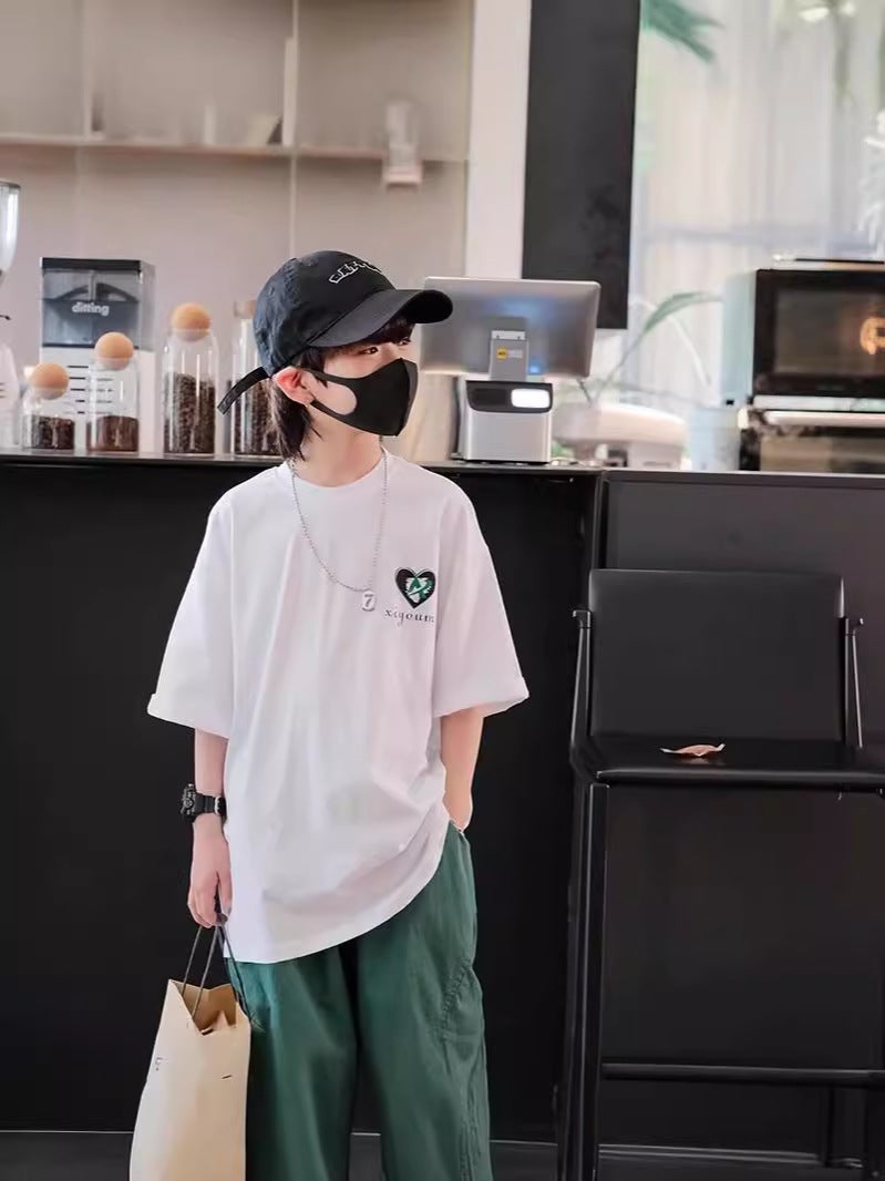 Boys' Short-Sleeved T-Shirt 2026 Style Baby Pure Cotton Half-Sleeved Korean Style Children'S Cartoon Top Trendy - Image 3