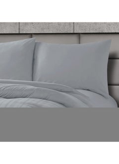 Cannon 4-Piece Premium Quality Cotton Striped King Comforter Set Slate Blue 50 x 35 x 60 cm CN CK4PCS-BLUD  - Image 3