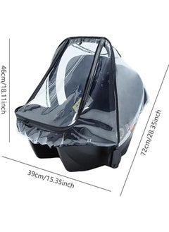 Generic Baby seat rain cover, baby stroller, infant car dust waterproof, windproof, easy to install, snow and  - Image 4