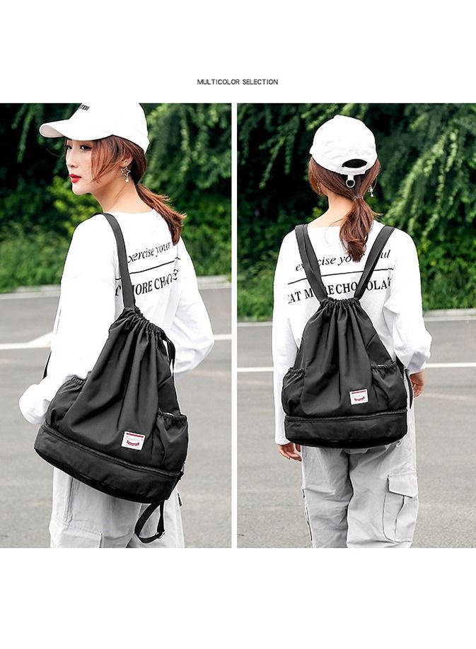 M MIAOYAN M MIAOYAN new fashion outdoor casual beam mouth backpack men and women fashion sports football bag - Image 2